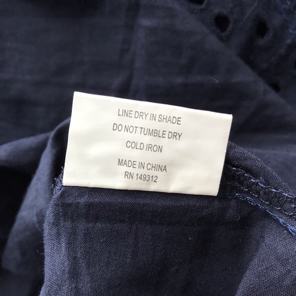 ~SOLD~ SAINTS + SECRETS Navy Blue Lace Dress - Picture 14 of 14